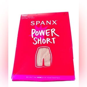 SPANX Seamless Power Mid-Thigh Short Sz L Lightweight All-Day Comfort Control